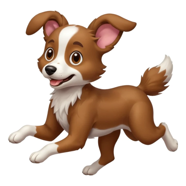 crazy dog running around everywhere sticker