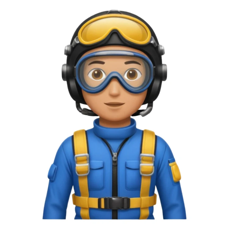 parachute diver sticker