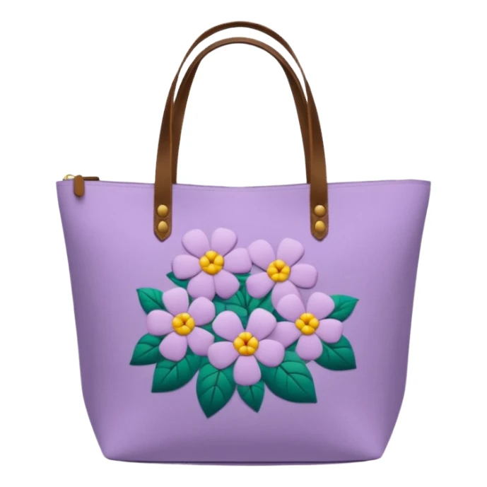 light purple tote bag sticker
