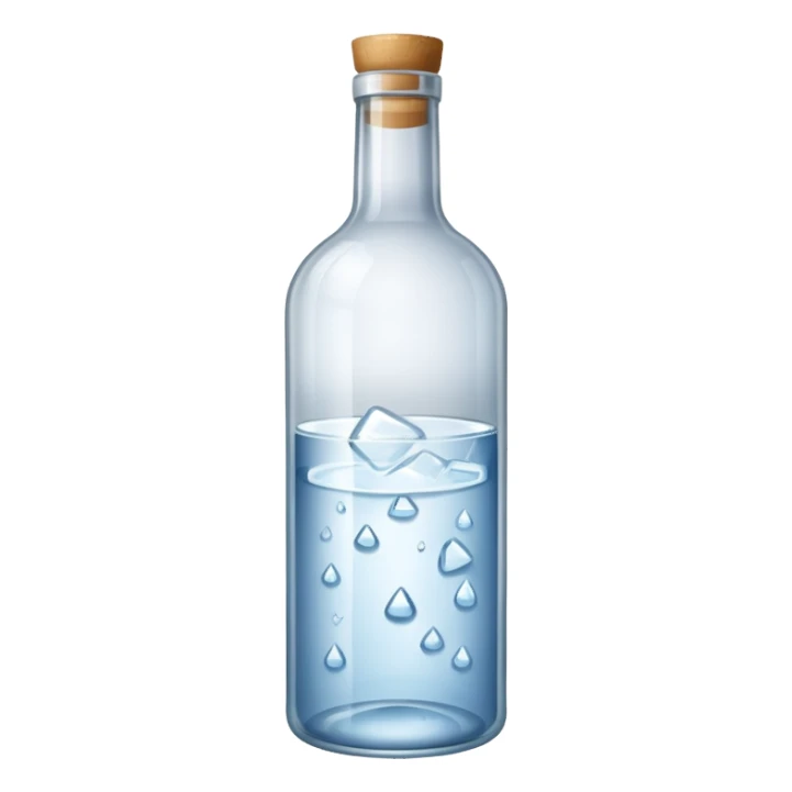 Vodka bottle sticker