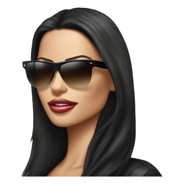 Adriana lima with sunglasses sticker
