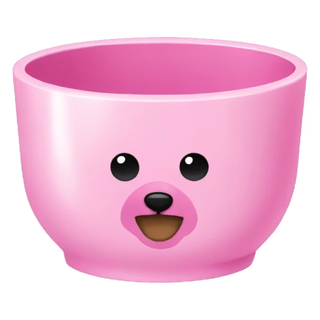 Pink pet bowl sticker