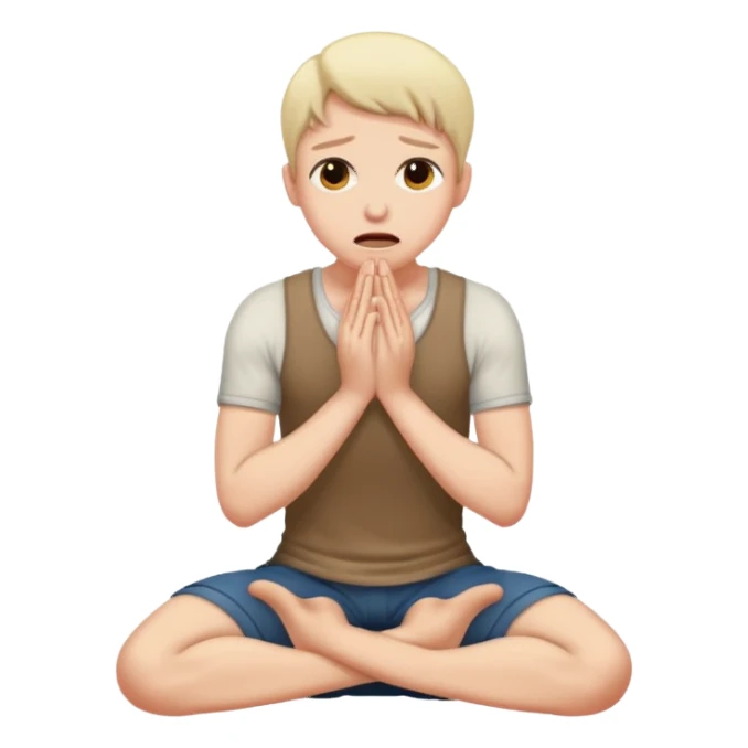 Desperate ex begging on knees sticker