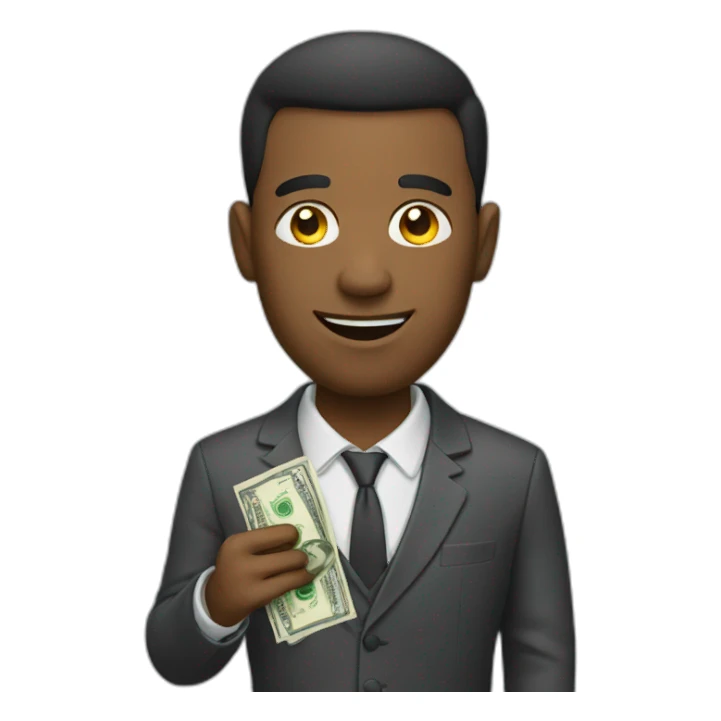 Man + money  sticker