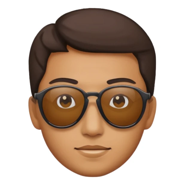 Person with sunglasses  sticker