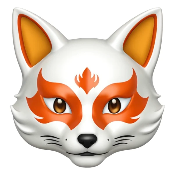 kitsune mask sticker