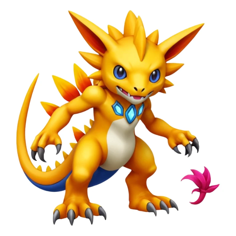 Draydenramon-Digimon-Fakémon-creature (full body) sticker