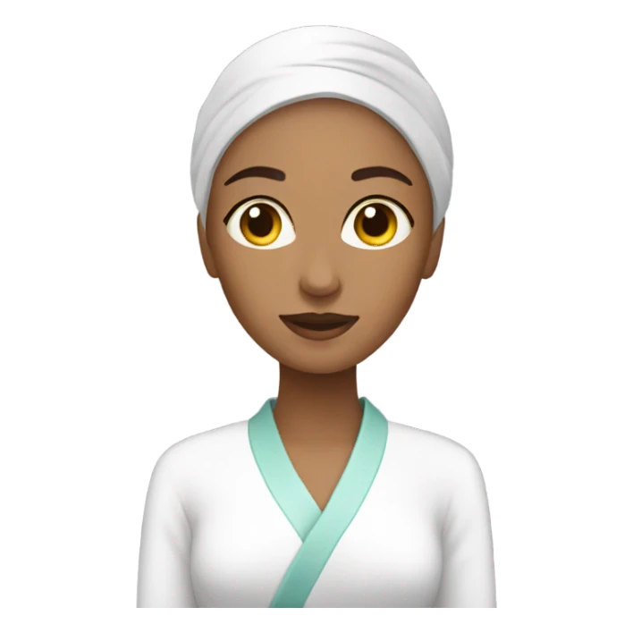 Women in spa sticker