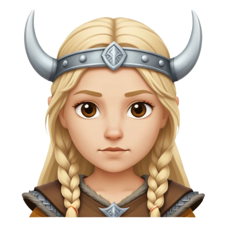 Female blonde Viking  sticker