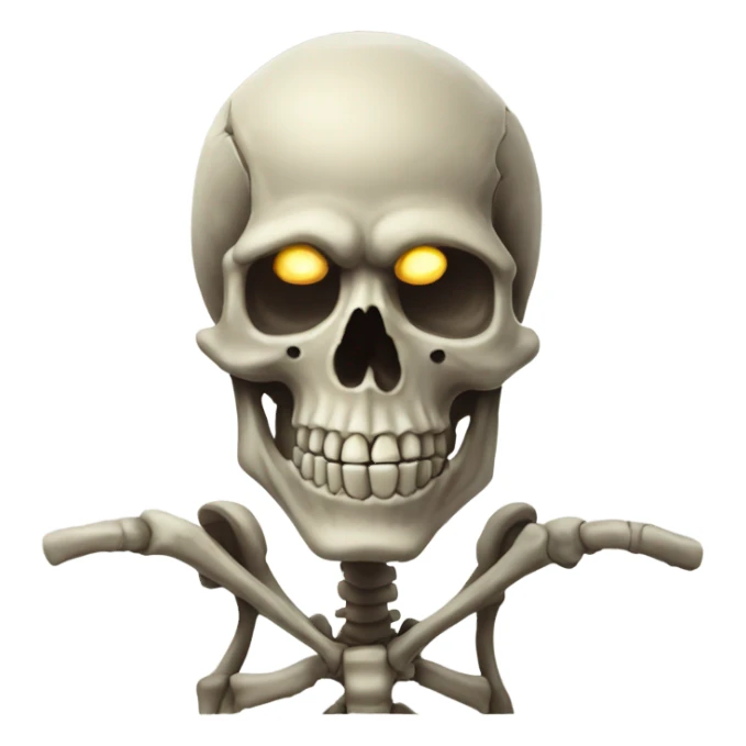 Skeleton giga chad sticker