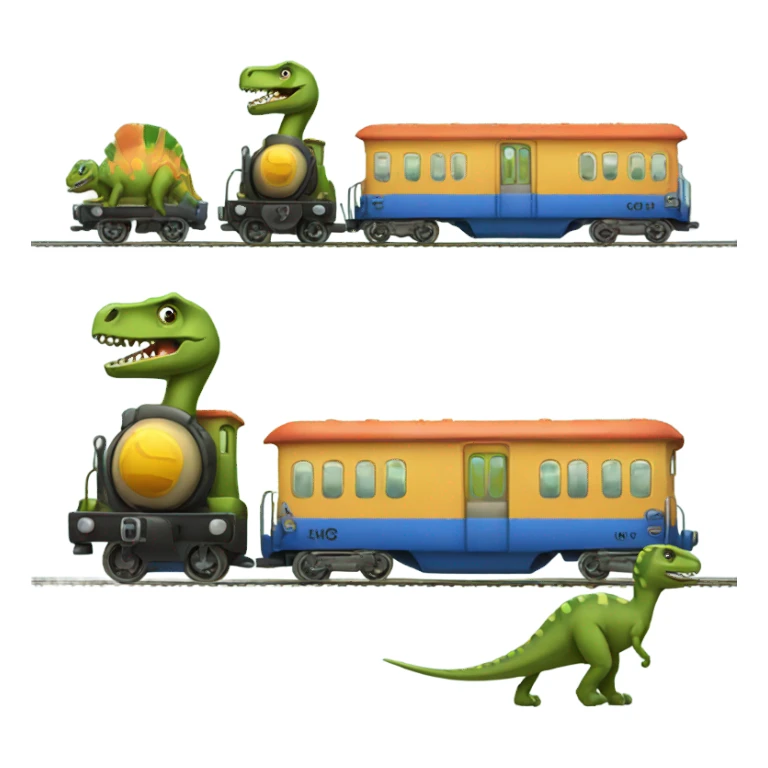 Dinosaur that is a train sticker