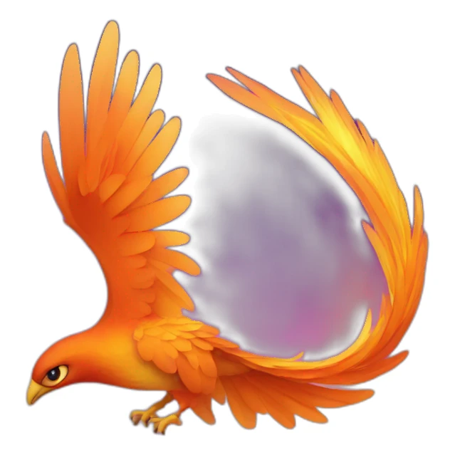 p letter as phoenix sticker