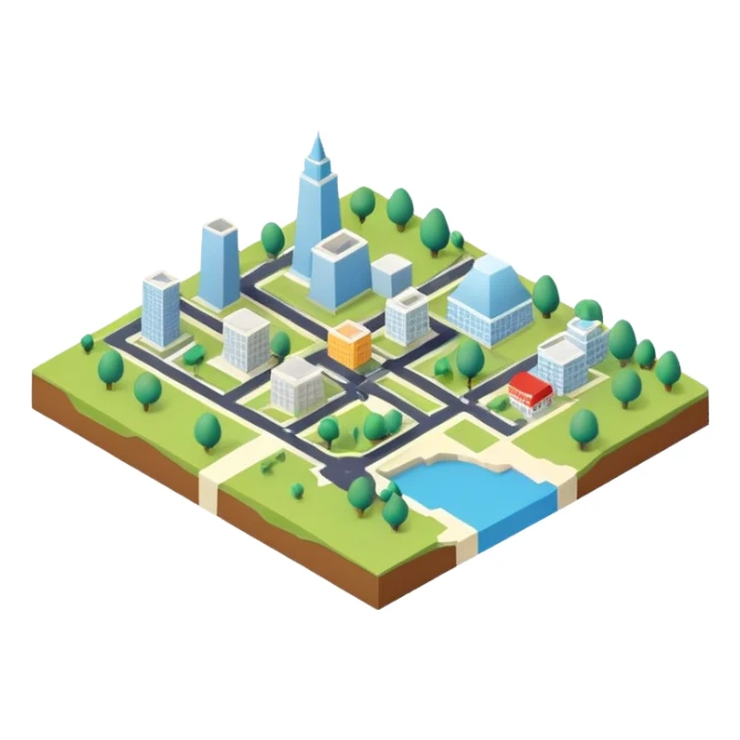 3d-isometric-map sticker