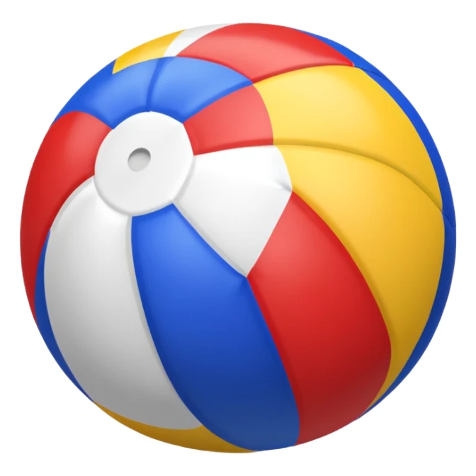 Colorful beach ball sticker