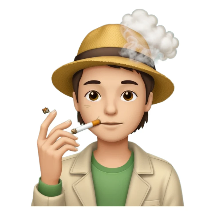 smoking a joint sticker