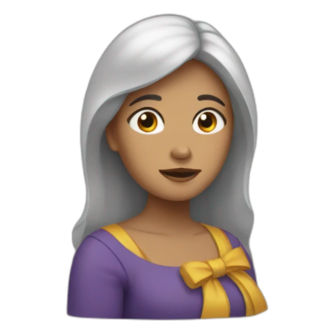 una mujer con dolor sticker