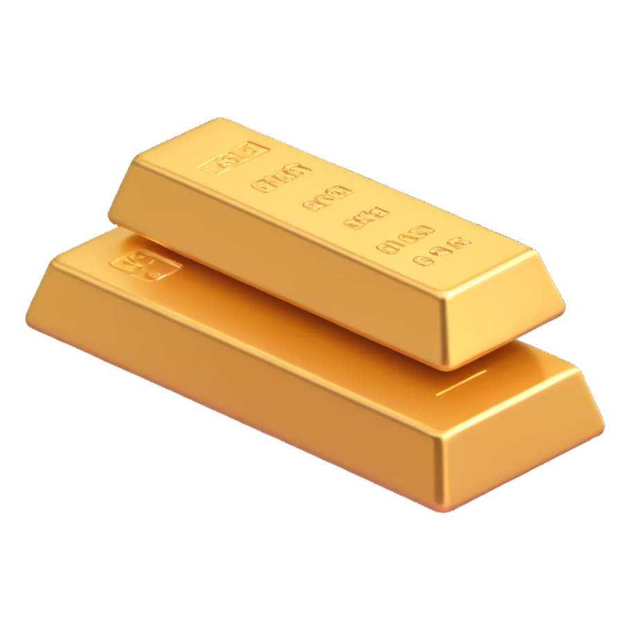 gold bar, without text sticker