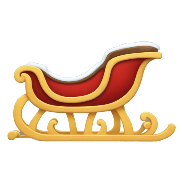 sleigh colored light  sticker