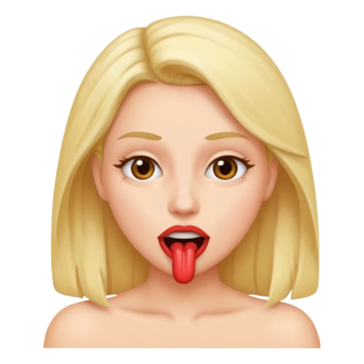 Женщина делает минет sticker