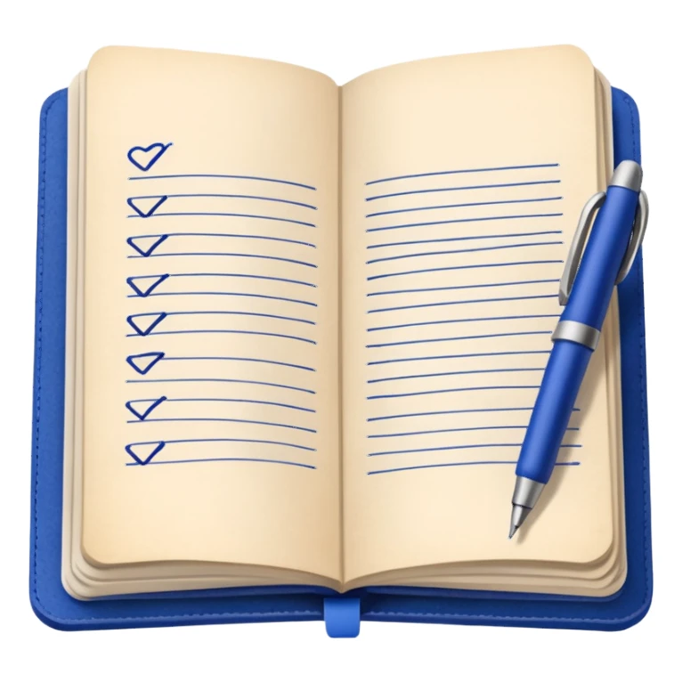 A hand riting in a field notes journal sticker