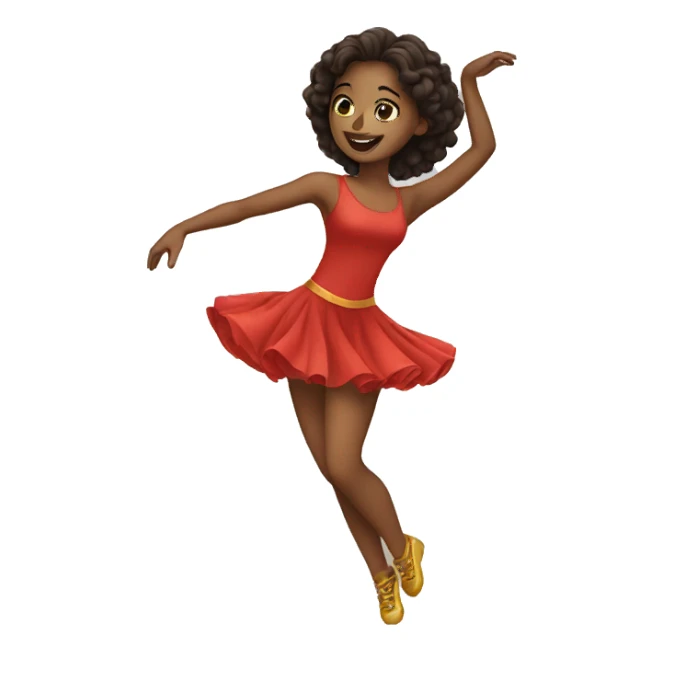 dancing girl sticker