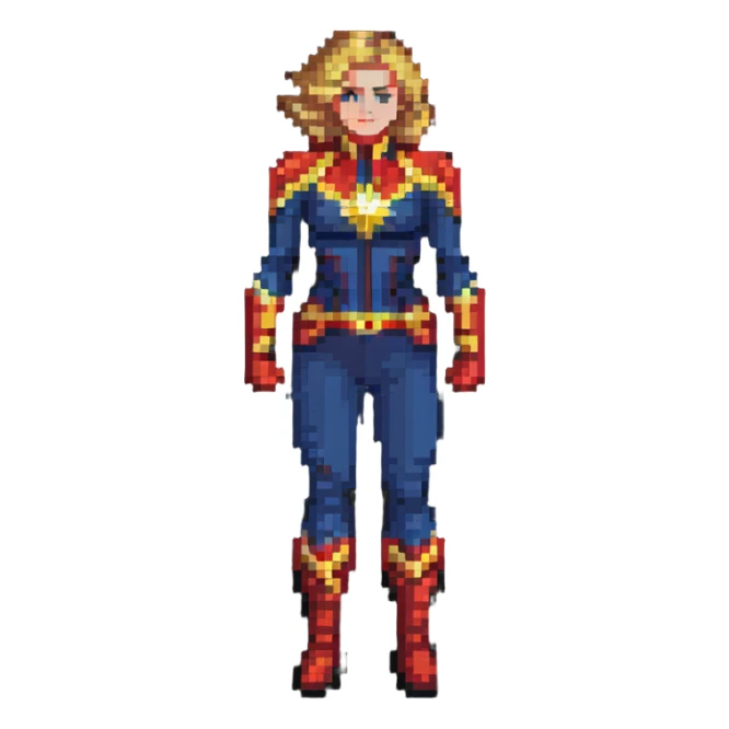 Captain Marvel superhero sticker