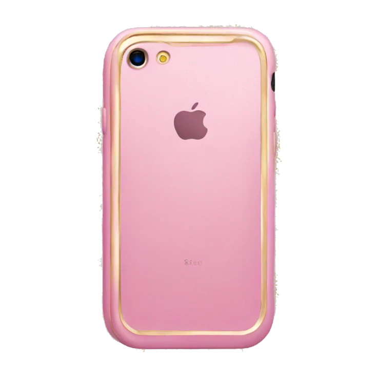 pink and gold iphone sticker