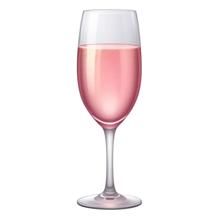 make a pink champagne glass sticker