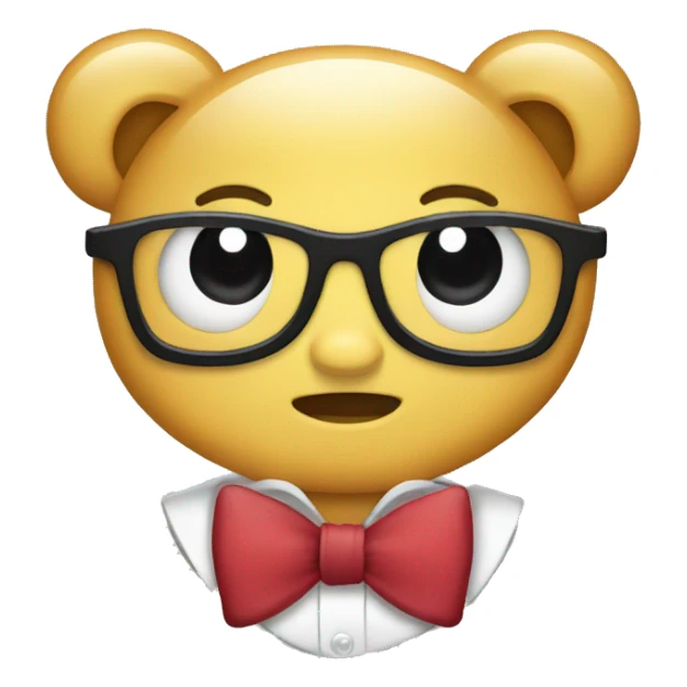 Cute bow tie sticker