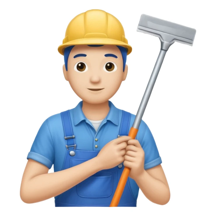 window cleaner sticker