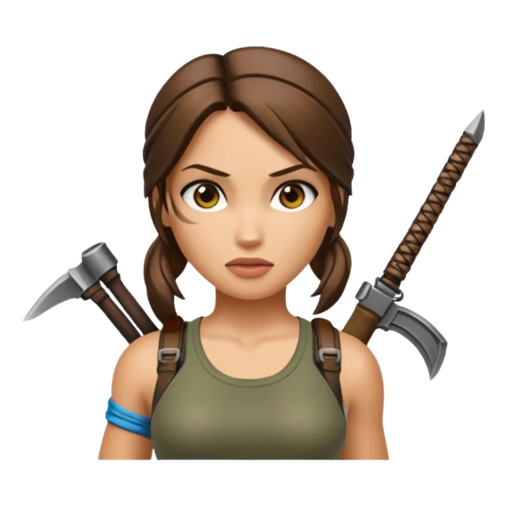 lara croft sticker