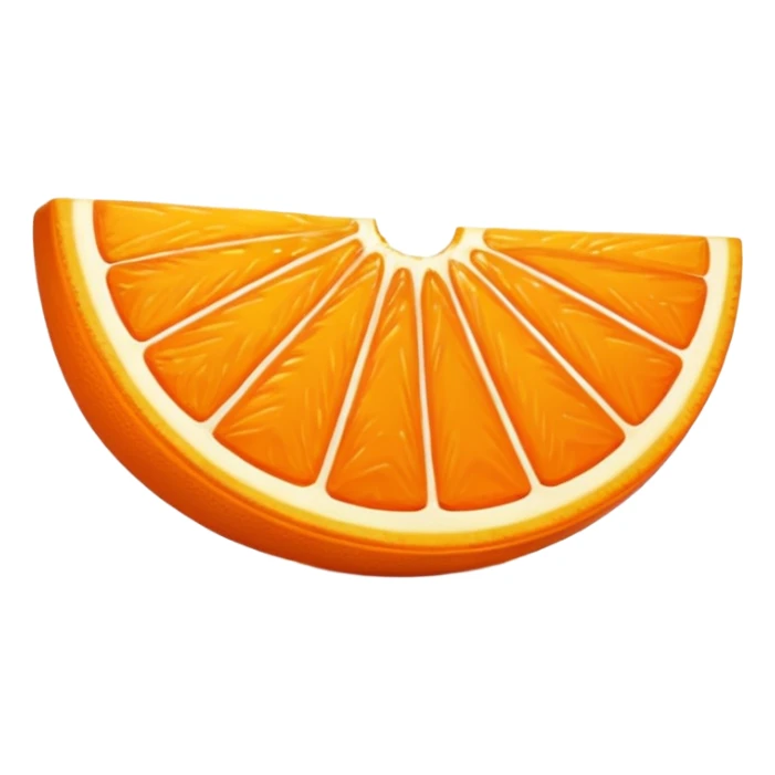 orange wedge sticker