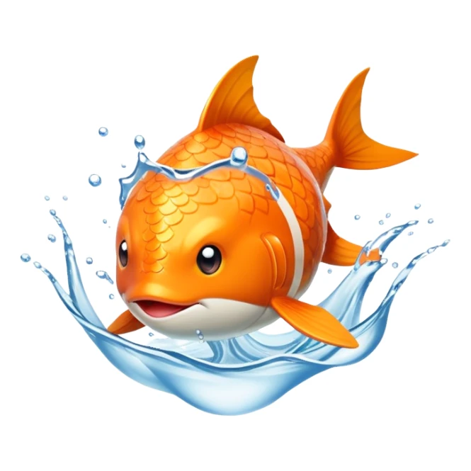 Magikarp Pokémon splashing sticker