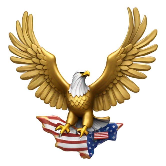 Gole eagle coin sticker