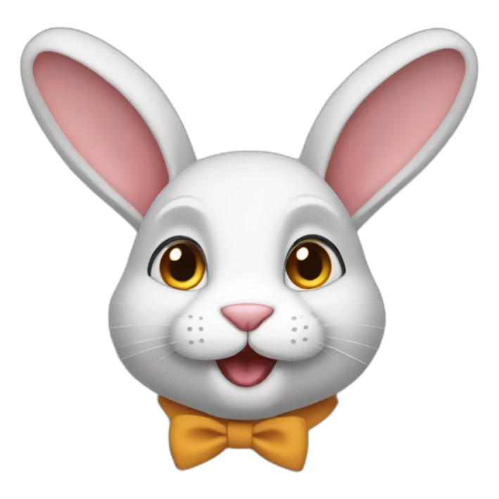 A rabbit who shows he's famous sticker