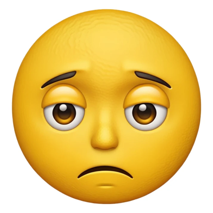 annoyed emoji face sticker