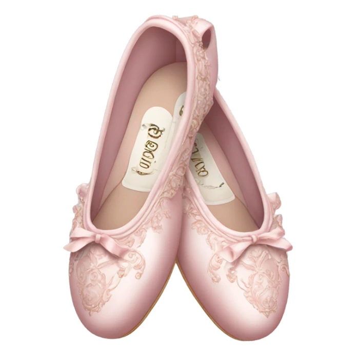  rococo light pink ballet shoes  sticker