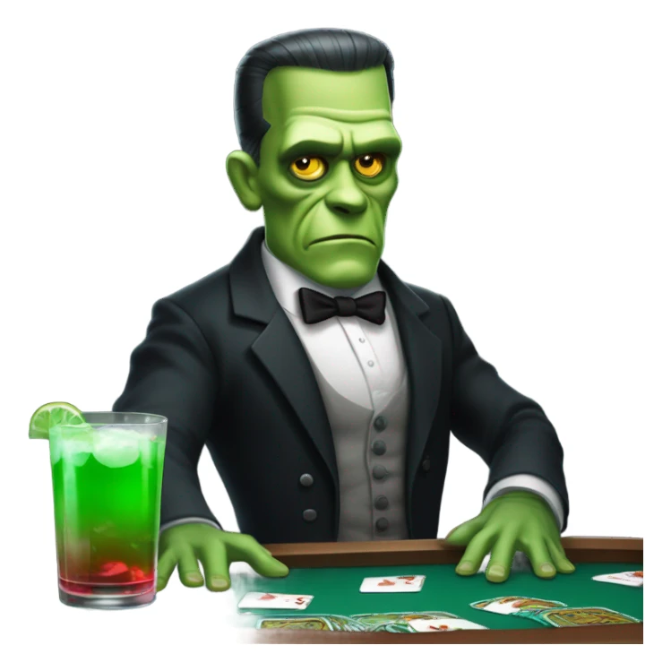 Frankenstein at casino sticker