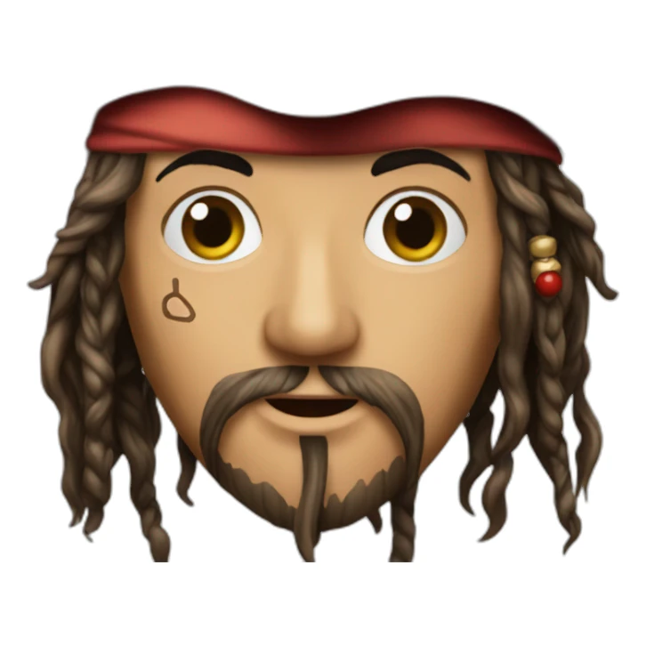 Jack sparrow besos sticker