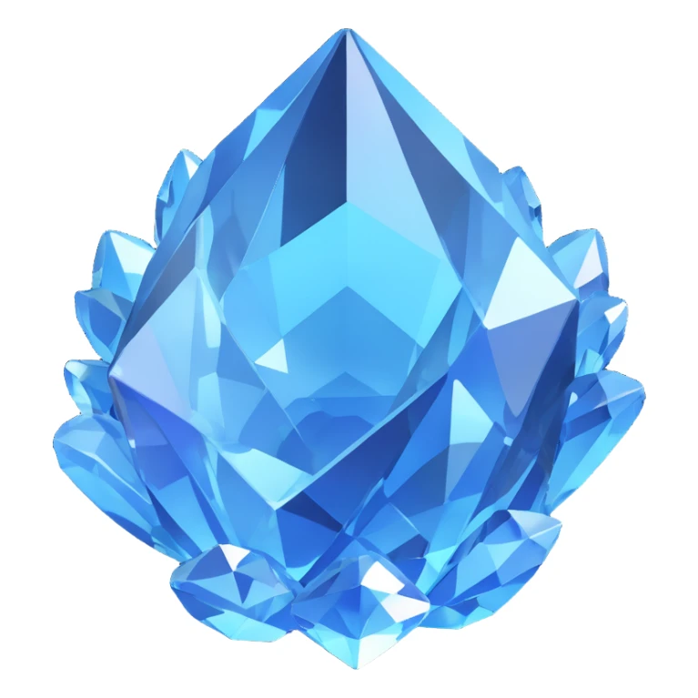 crystal icon, 3D model, highly detailed sticker