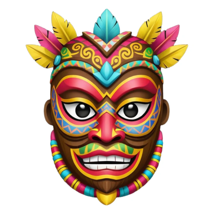 Mavi ünlü tiki sticker