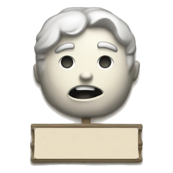 message board icon, no emoji (design texture feeling) sticker