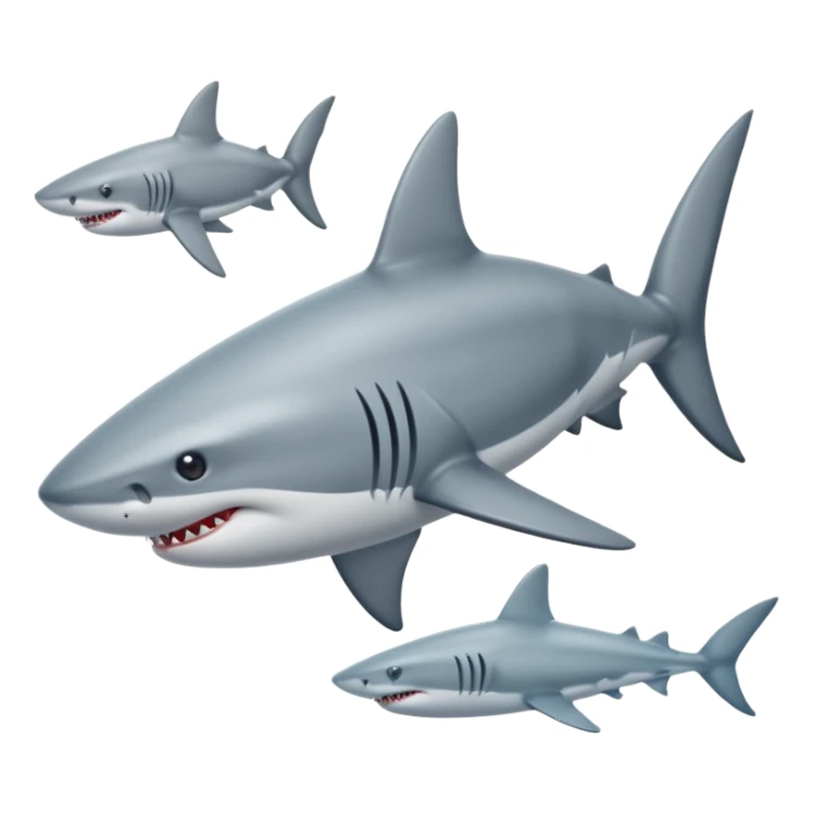 shark wearing shoes sticker