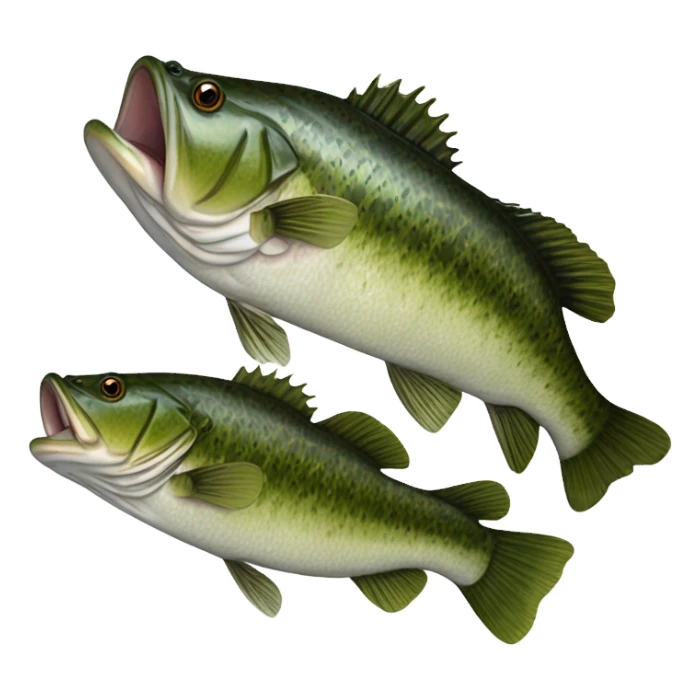A large mouth bass sticker