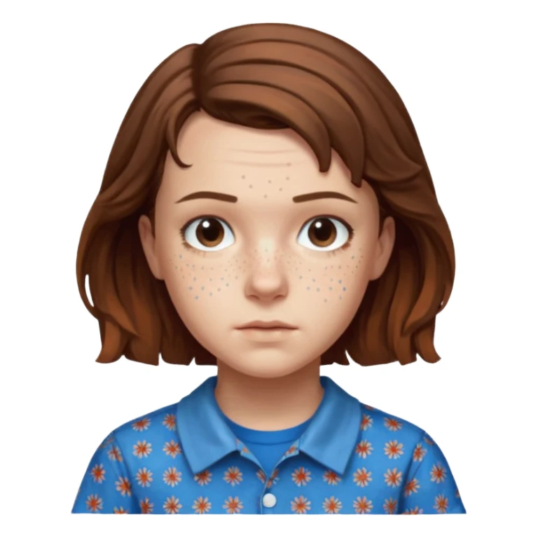 Eleven from stranger things season 3 sticker