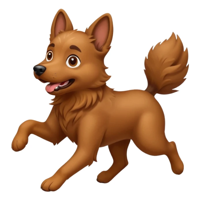 crazy dog running around everywhere sticker
