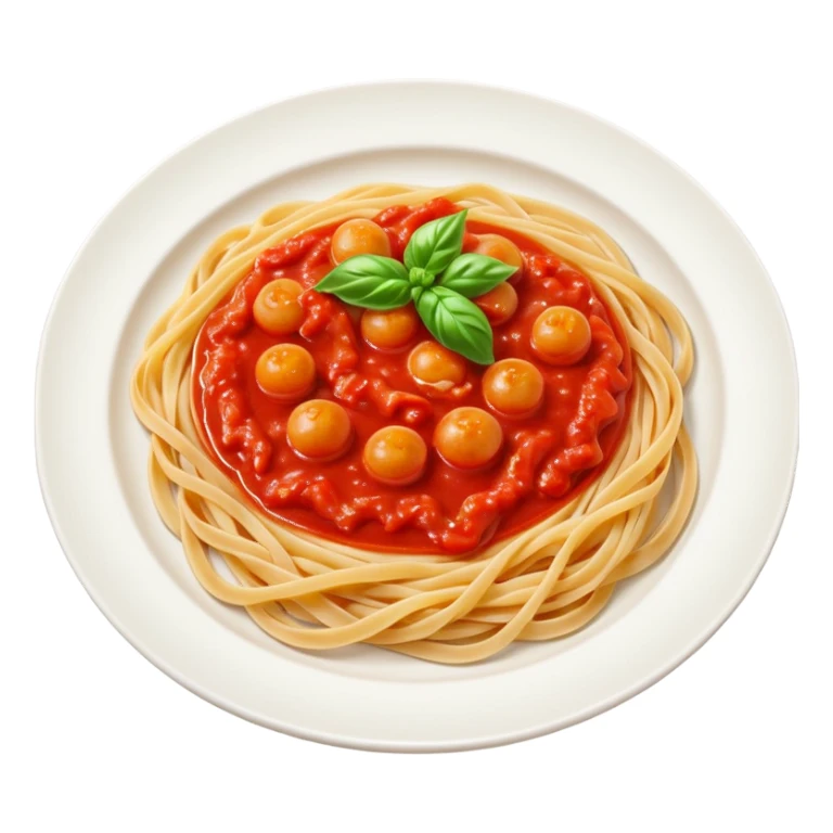 Pasta on a plate sticker