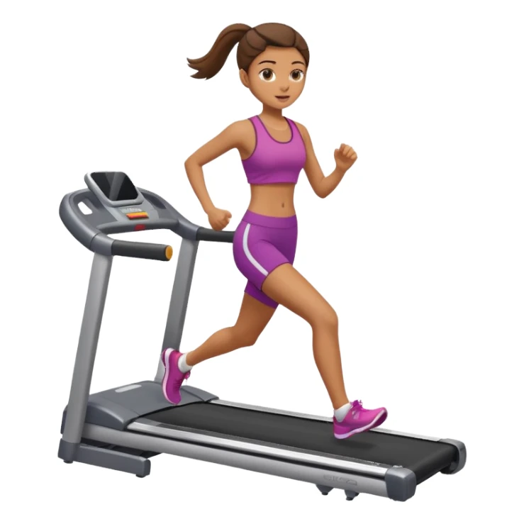girl running on tredmil sticker