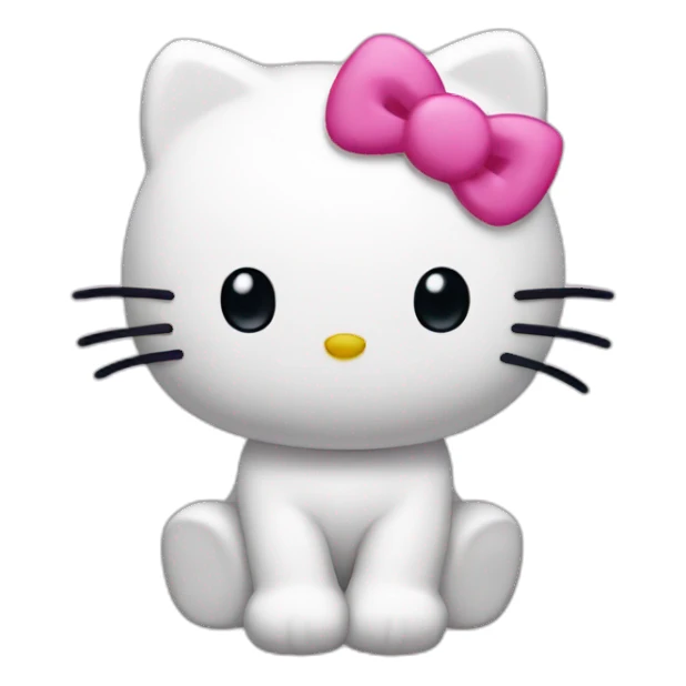 Hello kitty white sticker