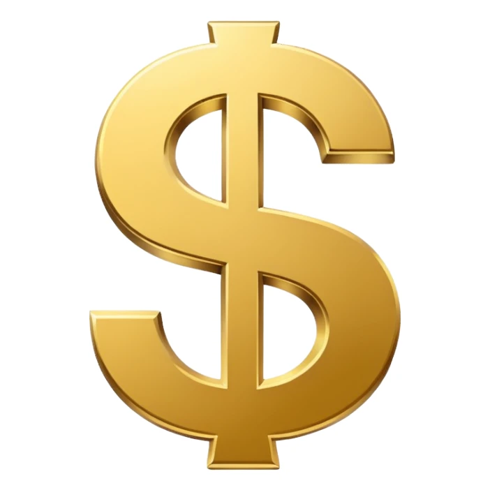 MACOS ICON STYLE dollar sign SYMBOL simple icon sticker